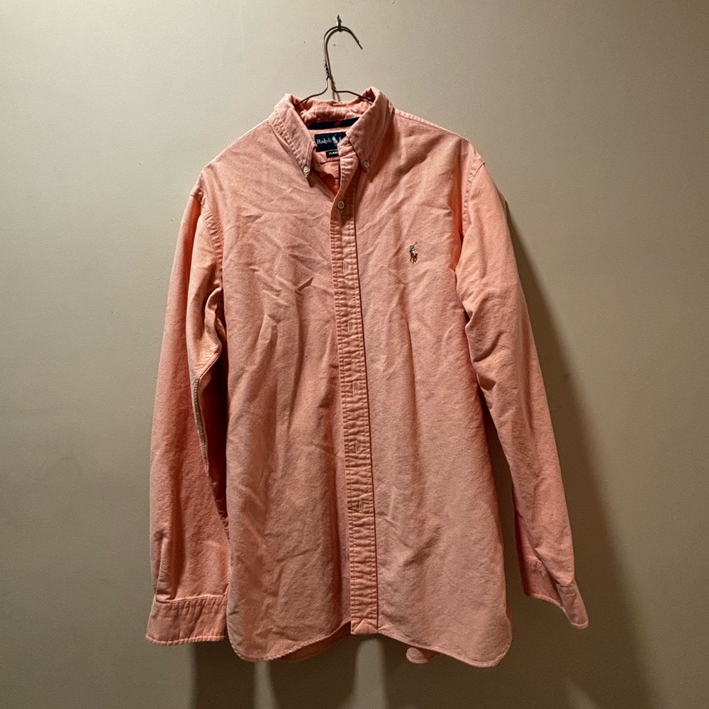 Ralph Lauren Peach Button-Down Shirt